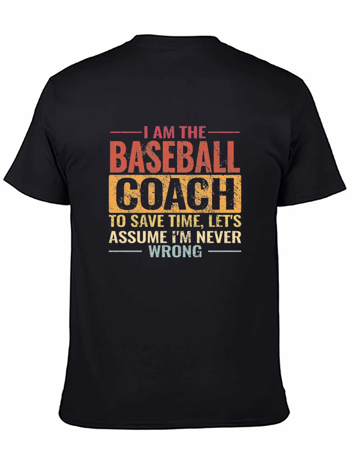 Baseball Coach T-Shirt: Funny Slogan Tee