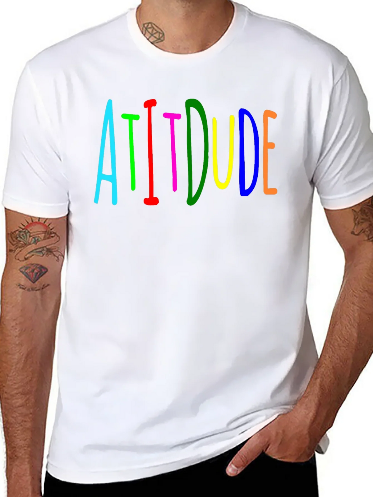 Attitude Graphic Tee - Bold Colors