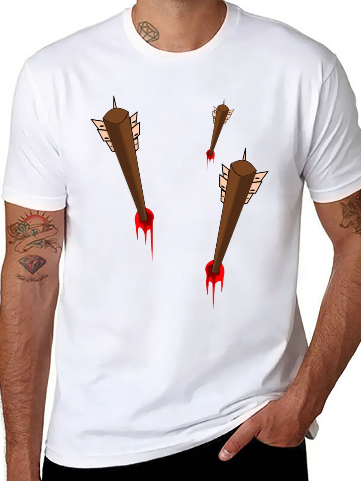 Arrow Through T-Shirt - Bloody Good Fun!