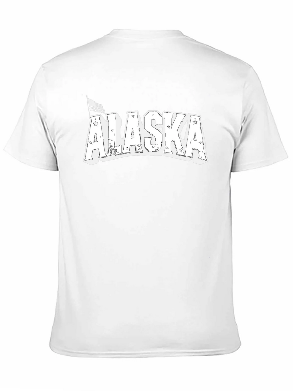 Alaska Graphic Print Black Crew Neck T-Shirt